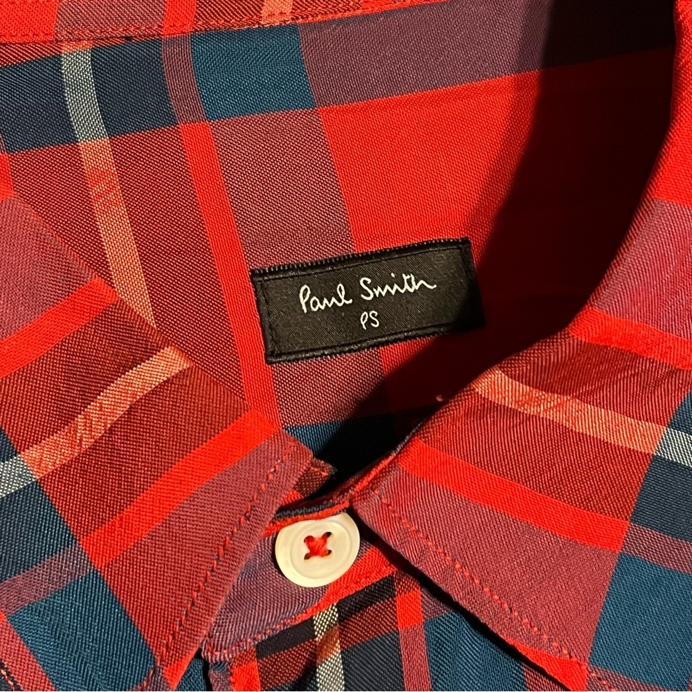 PS Paul Smith red plaid shirt - Picture 5 of 7
